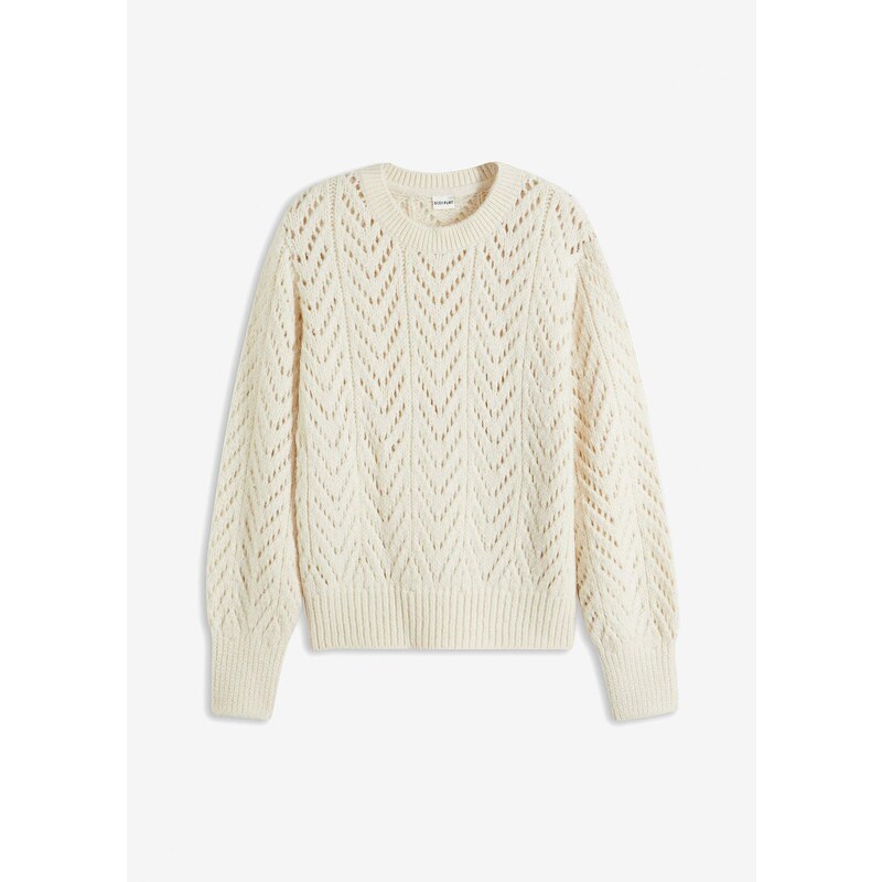 bonprix Pulóver, farba biela 58486830