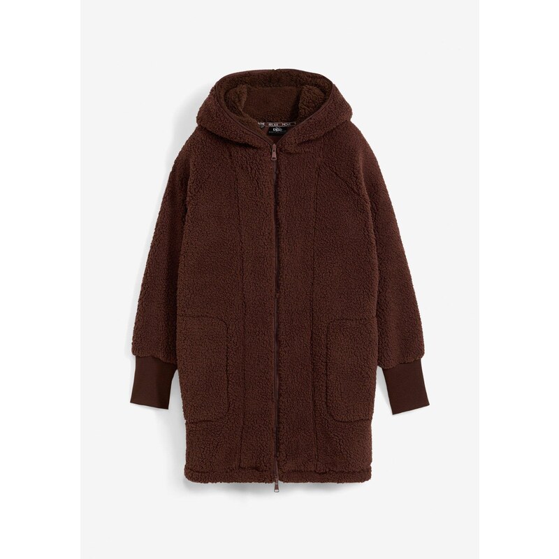 bonprix Kožušinková flísová bunda, farba hnedá 58487067