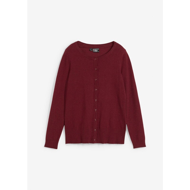 bonprix Pletený sveter, basic s recyklovanou bavlnou, farba fialová 58431345