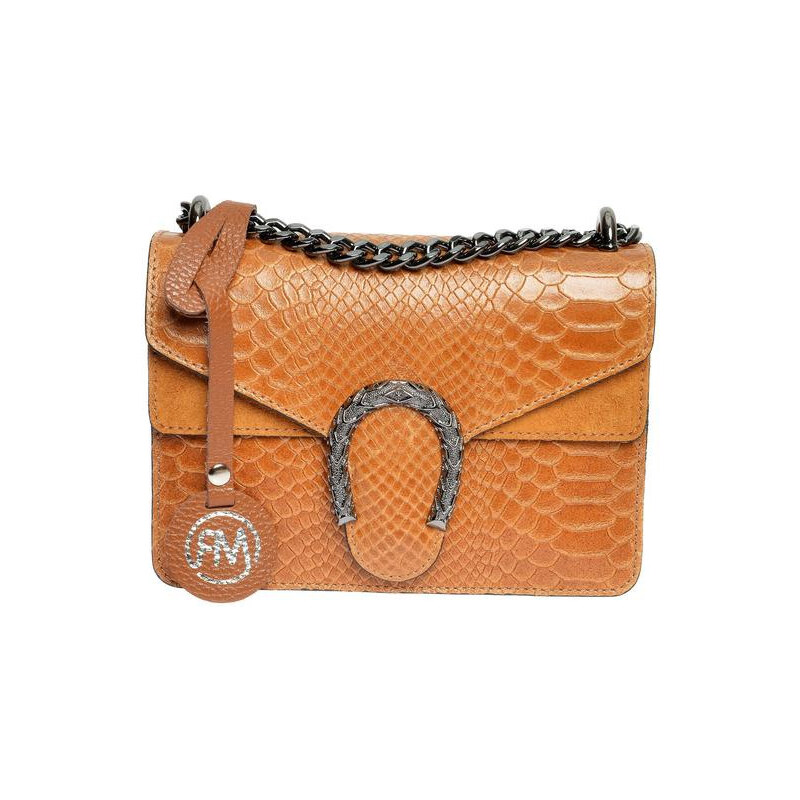 Roberta M Dámska kožená kabelka RM8140 Cognac 66580492