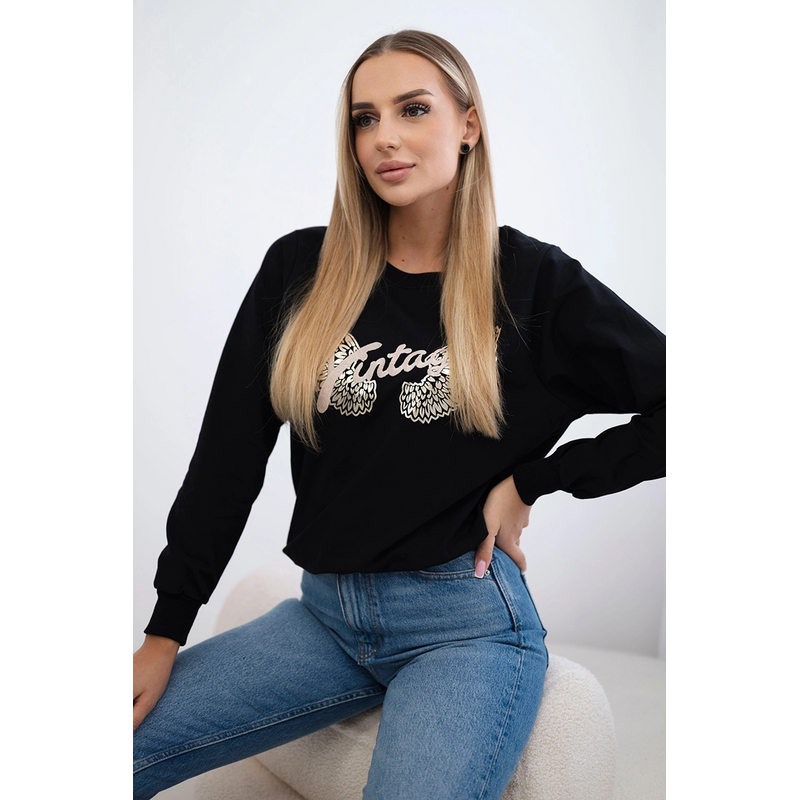 Mikina s potlačou Vintag 62702971