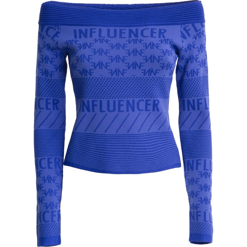 Influencer Sveter enciánová / kráľovská modrá 58489773