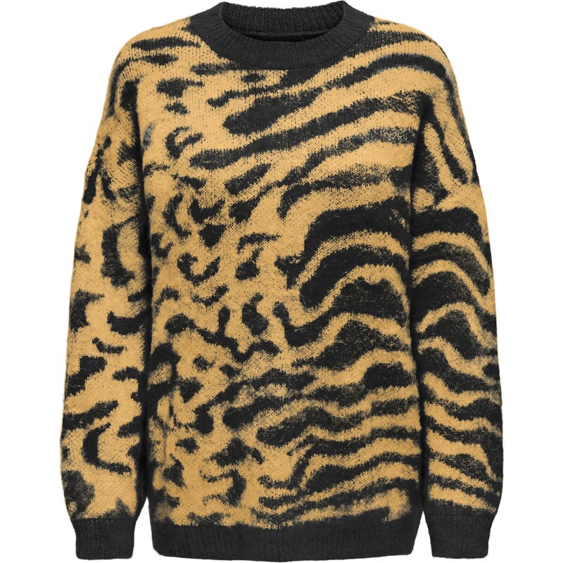 ONLY Sveter ONLWILD žltá / čierna 58490233