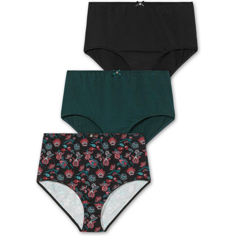 SHEEGO Nohavičky smaragdová / ružová / čierna 58519163