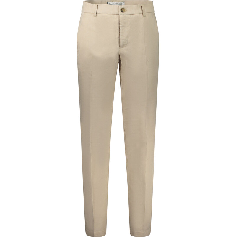 GUESS JEANS Pánske béžové chino nohavice GUESS 64706200