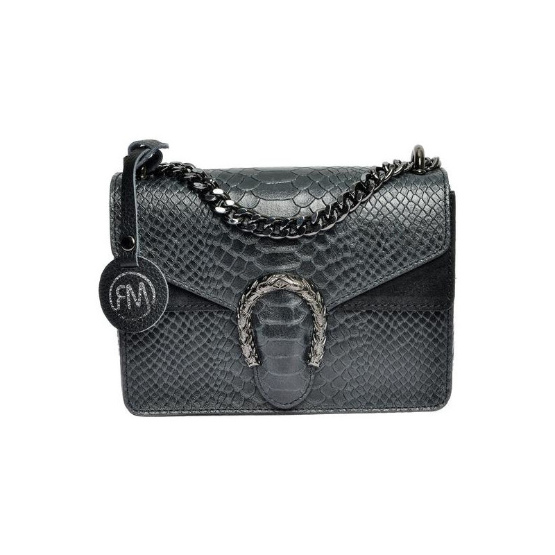 Roberta M Dámska kožená kabelka RM8140 Nero 66592234