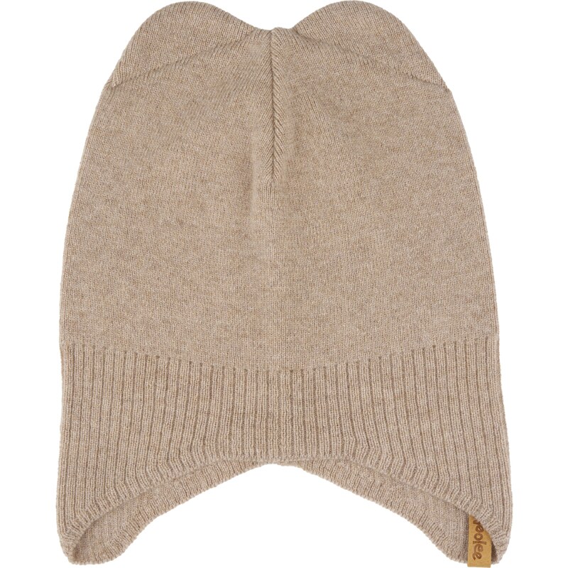 Vlnka Detská vlnená čiapka Extrafine Merino s kašmírom hnedá veľkosti 58493473