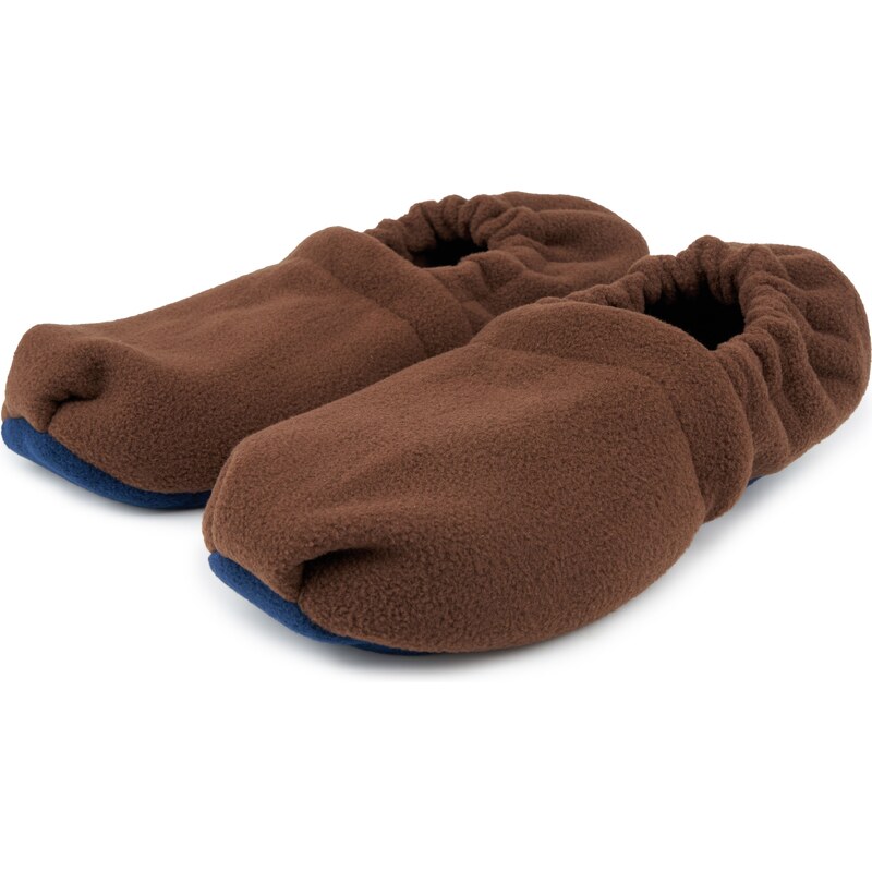 Vlnka Hrejivé pánske papuče s levanduľou hnedá veľkosti obuvi - 58493481