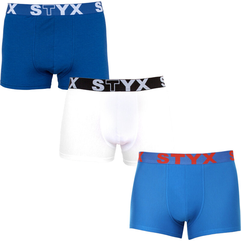 3PACK pánske boxerky Styx športová guma nadrozmer viacfarebné (3R96817 58493958