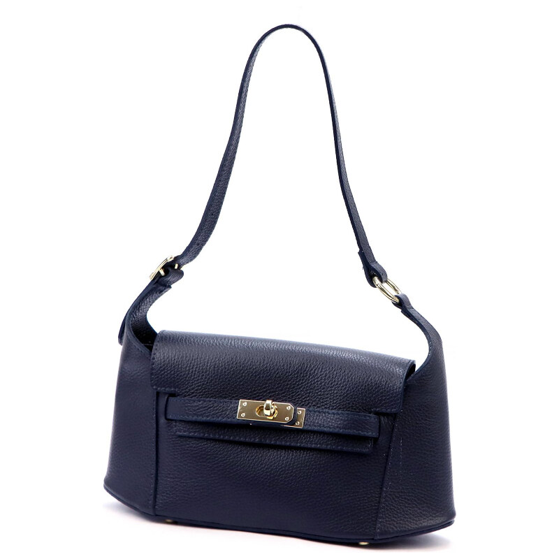 Kožená kabelka Luka modrá KZ55418 62179100