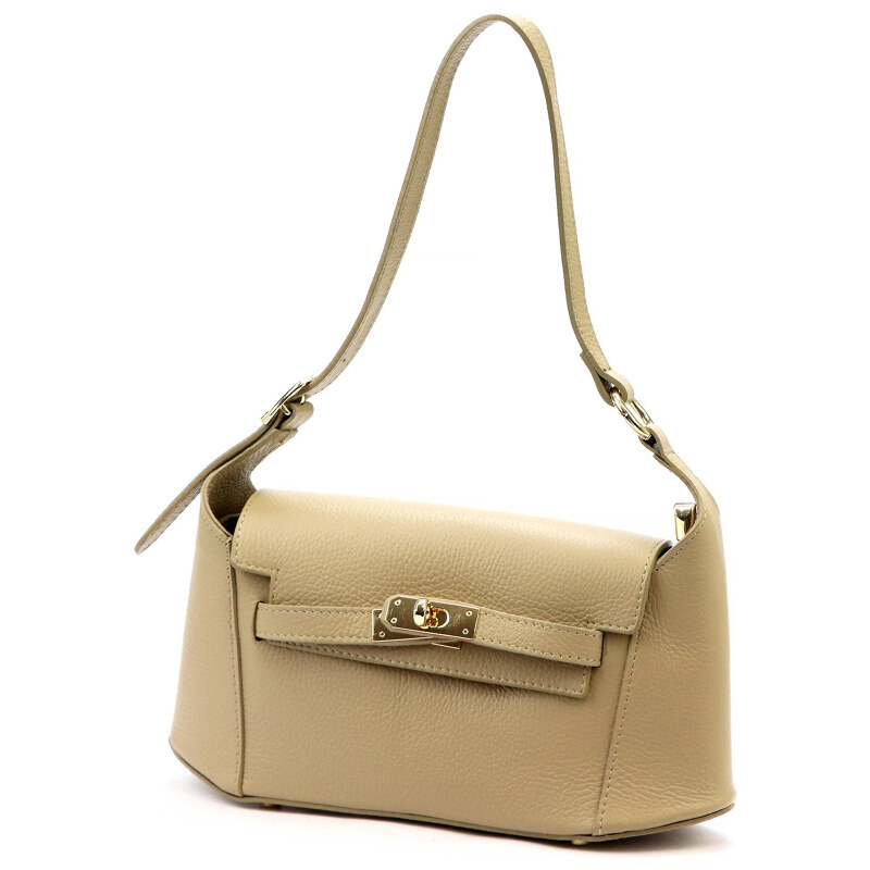 Kožená kabelka Luka béžová KZ55421 62179099