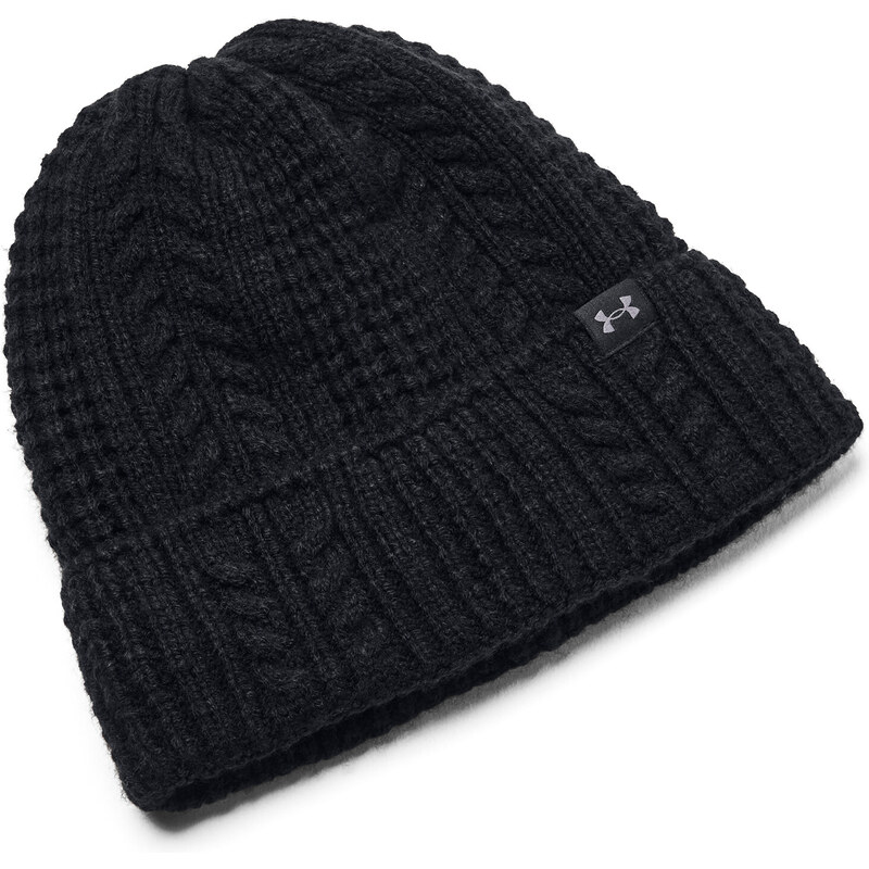 Under Armour W Halftime Cable Knit Beanie-BLK 64782754