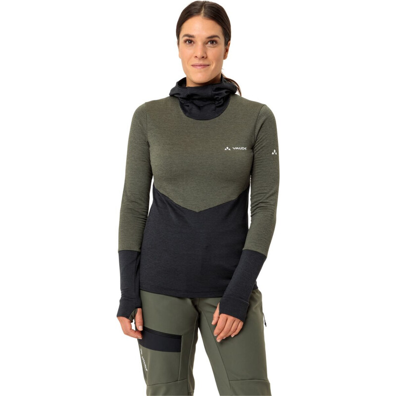 Vaude Monviso mikina s kapucňou, dámska, khaki 58498694
