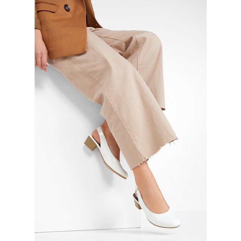 bonprix Lodičky s remienkom, značky Jana, pohodlná šírka, farba biela 44794937