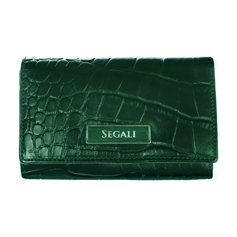 SEGALI Dámska kožená peňaženka 910 19 704 green 66583583