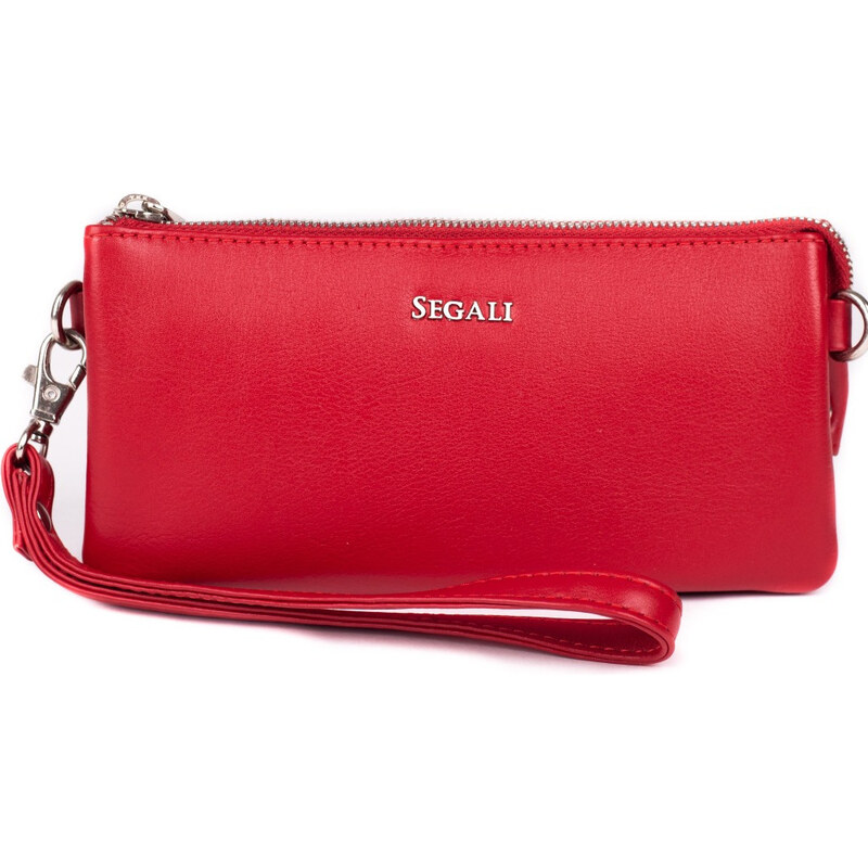 SEGALI Dámska kožená crossbody kabelka 8003 Red 66594414
