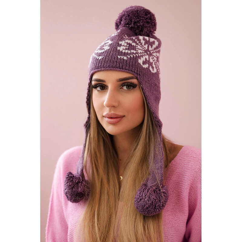 K-Fashion Dámske uši Balbina K381 fialové 58210089