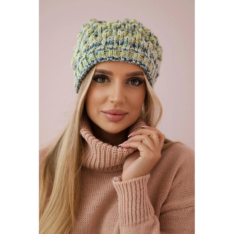 MladaModa Dámska čiapka K156 zelená 20312326