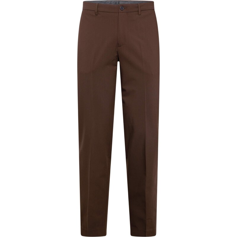 JACK & JONES Nohavice s pukmi JPRBUSHWICK HARRY tmavohnedá 58512475