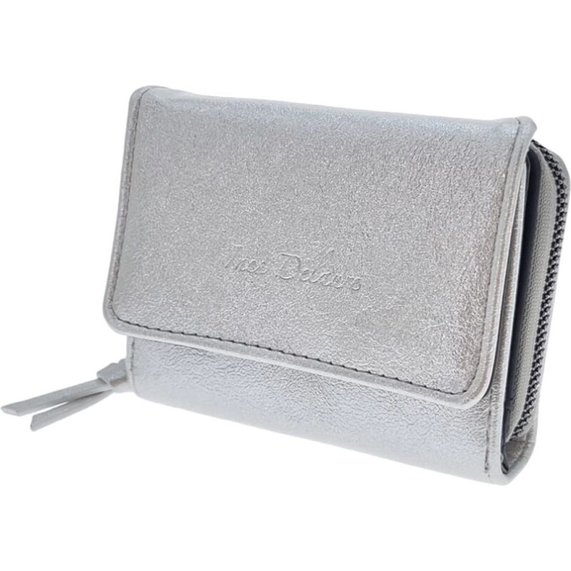 Ines Delaure Moderná dámska kabelka strieborná SKIQD 58511147