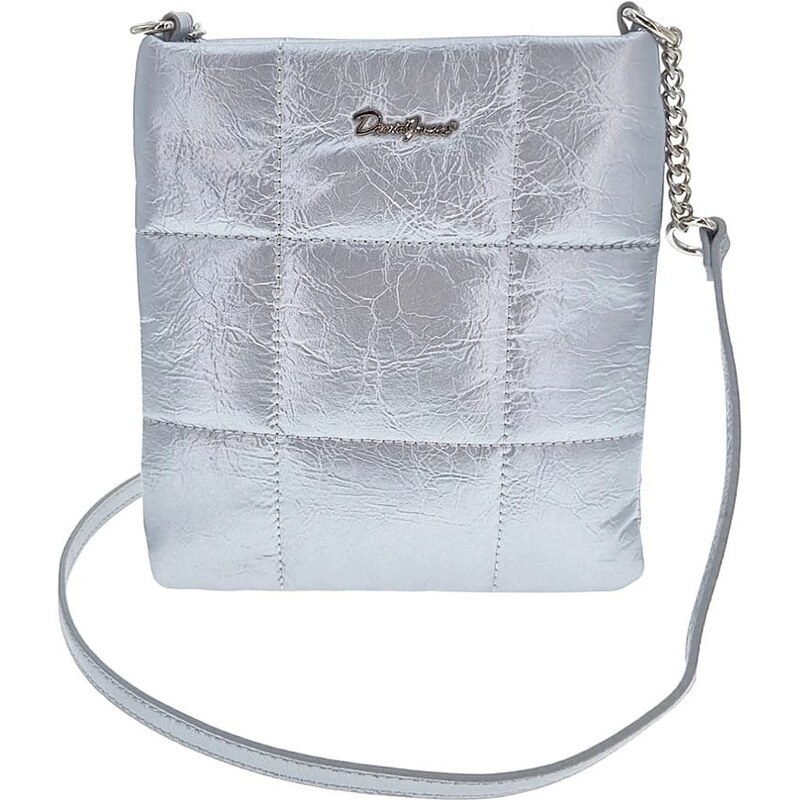 DAVID JONES Pohodlná strieborná dámska malá kabelka 1XN5H 58511174