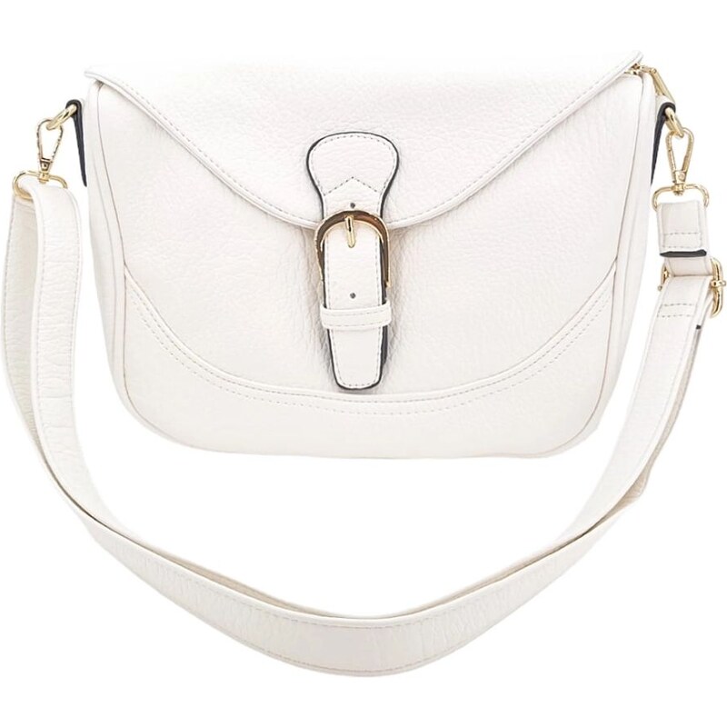 MANDOLINE Luxusná biela dámska malá kabelka 3IUXW 58511238