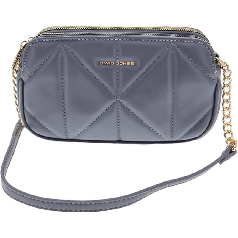 DAVID JONES Exkluzívna dámska malá kabelka sivá EQQDO 58511235