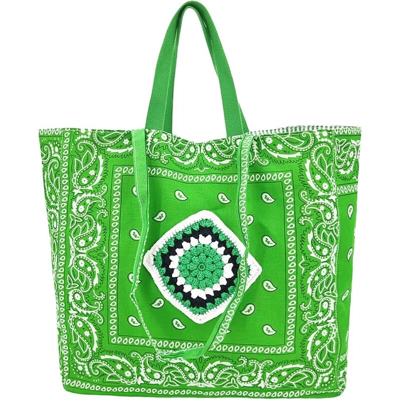 PHIL Módna dámska nákupná taška zelená L2U6C 58511265