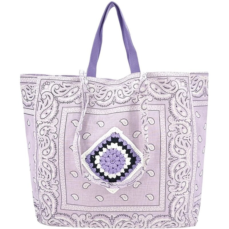 PHIL Exkluzívna dámska nákupná taška fialová U90OX 58511266