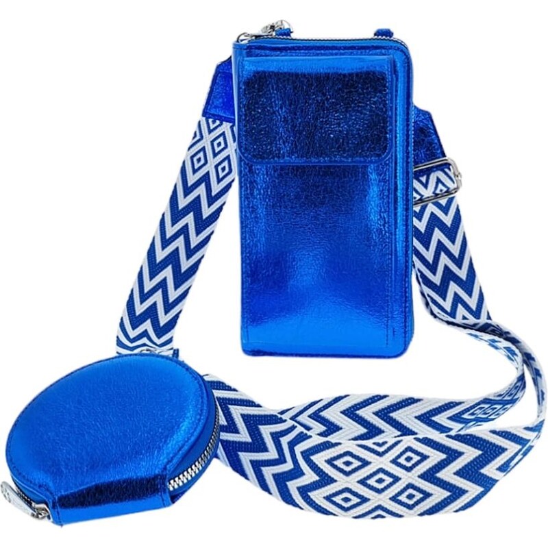 GALLANTRY Trendová dámska malá kabelka kráľovská modrá LBANC 58511272