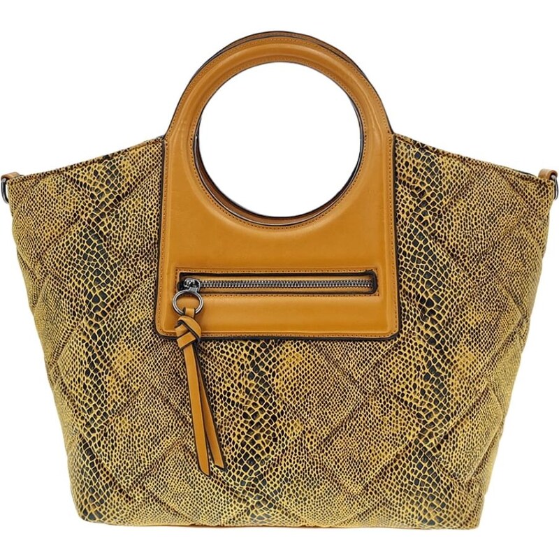 MARIA C Exkluzívna dámska nákupná taška žltá BXWJB 58511279