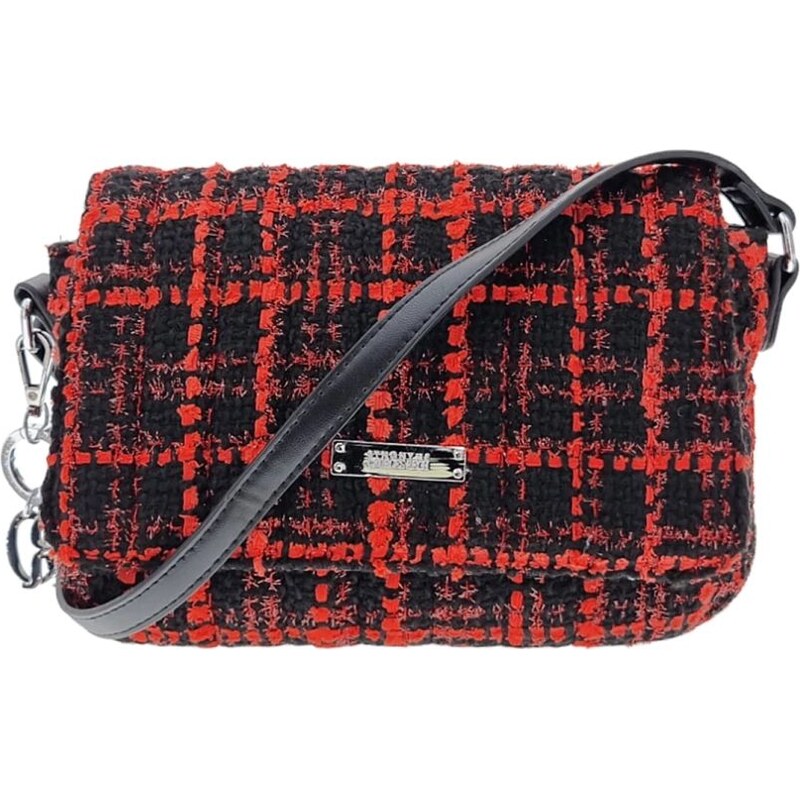 GEORGES RECH Luxusná červená dámska malá kabelka OQI3D 58511278