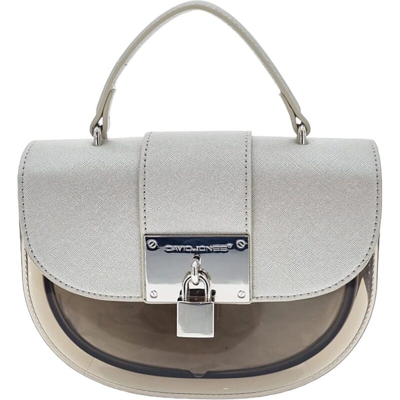 DAVID JONES Módna dámska malá kabelka strieborná CQEZV 58511285