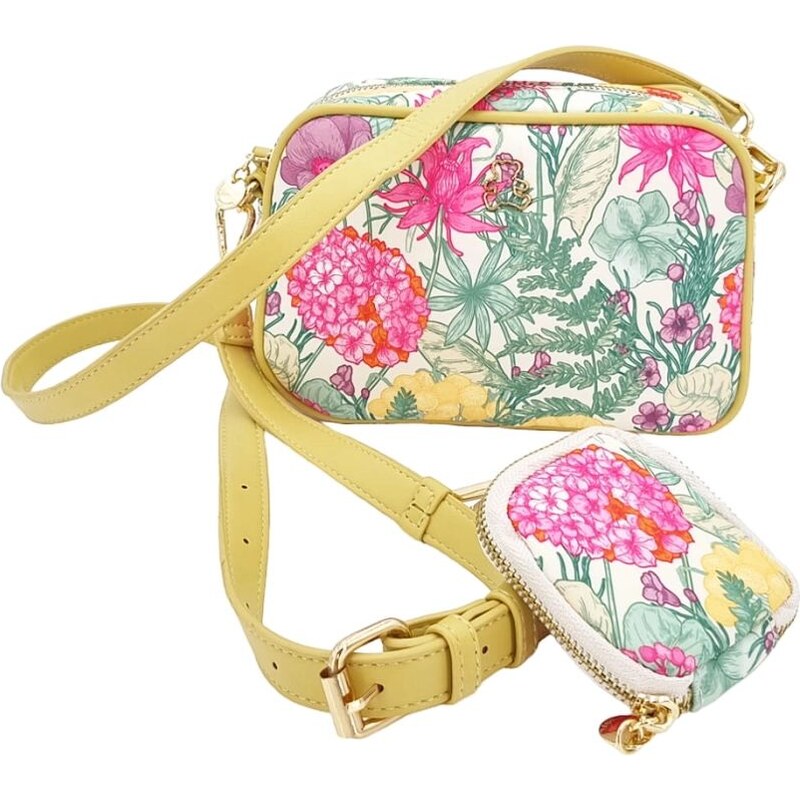 LULU CASTAGNETTE Pohodlná žltá dámska malá kabelka MHBWQ 58511367