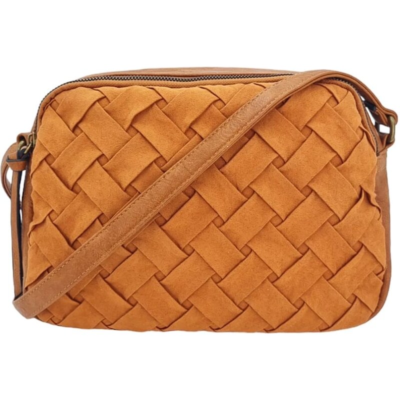 MANDOLINE Originálna dámska malá kabelka hnedá RB9B9 58511382