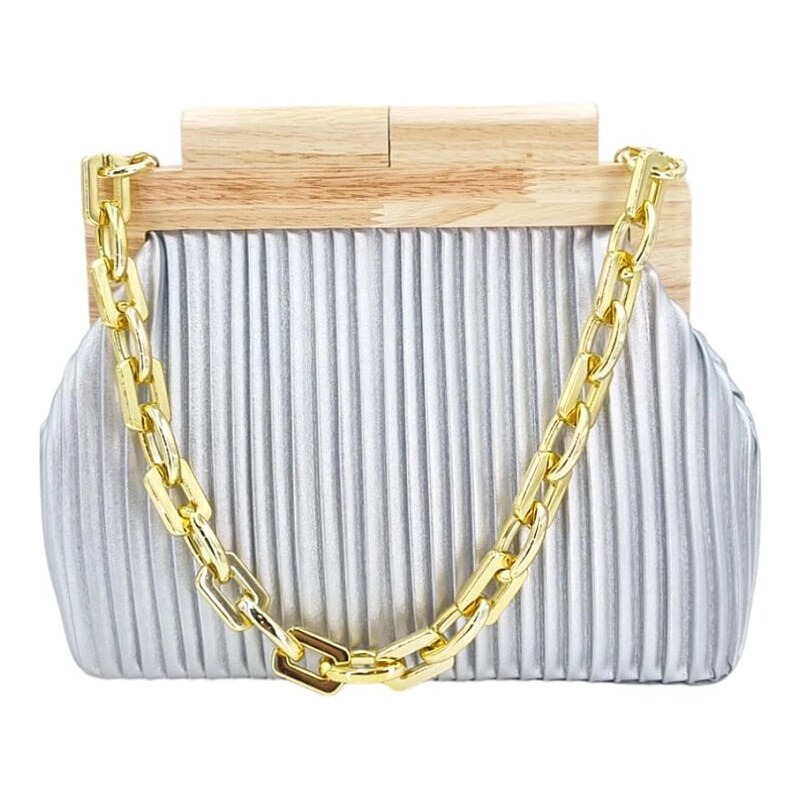 Micussi Luxusná strieborná dámska kabelka DSBRY 58511386