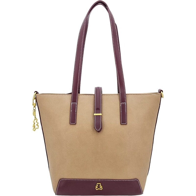 LULU CASTAGNETTE Pohodlná béžová dámska nákupná taška EJQTP 58511407