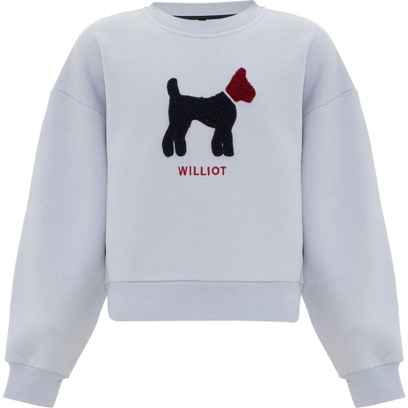 Williot Mikina svetlomodrá / burgundská / čierna 59666330