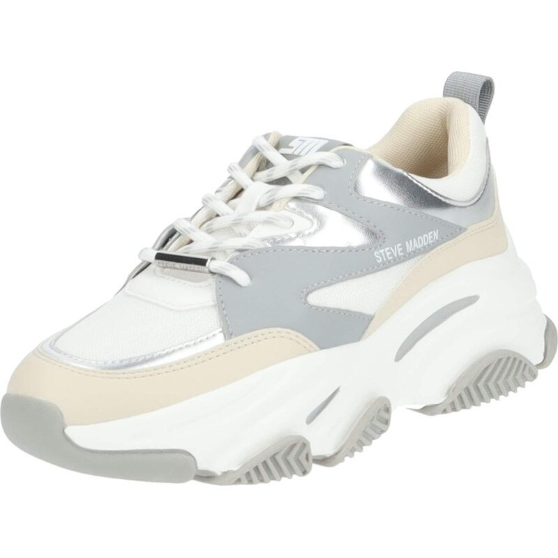 STEVE MADDEN Nízke tenisky krémová / svetlosivá / biela 54291570
