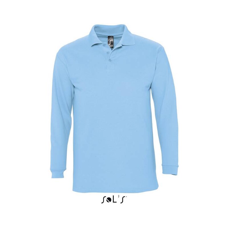 Piqué polo s dlhým rukávom pánske SOLS 50989681