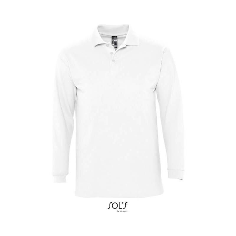 Piqué polo s dlhým rukávom pánske SOLS 62678481