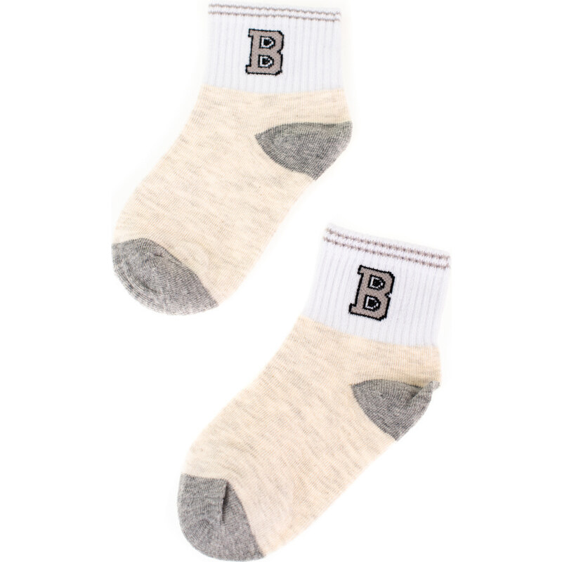 Childrens socks Shelvt beige with a star 50495460
