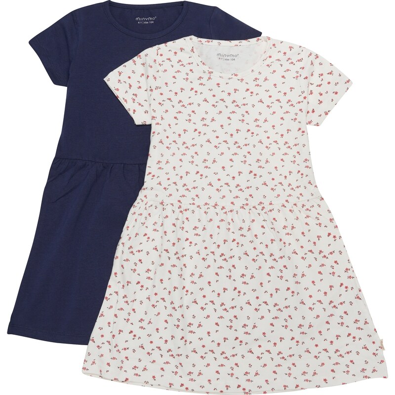 MINYMO Šaty tmavomodrá / čerešňová / biela 67651976