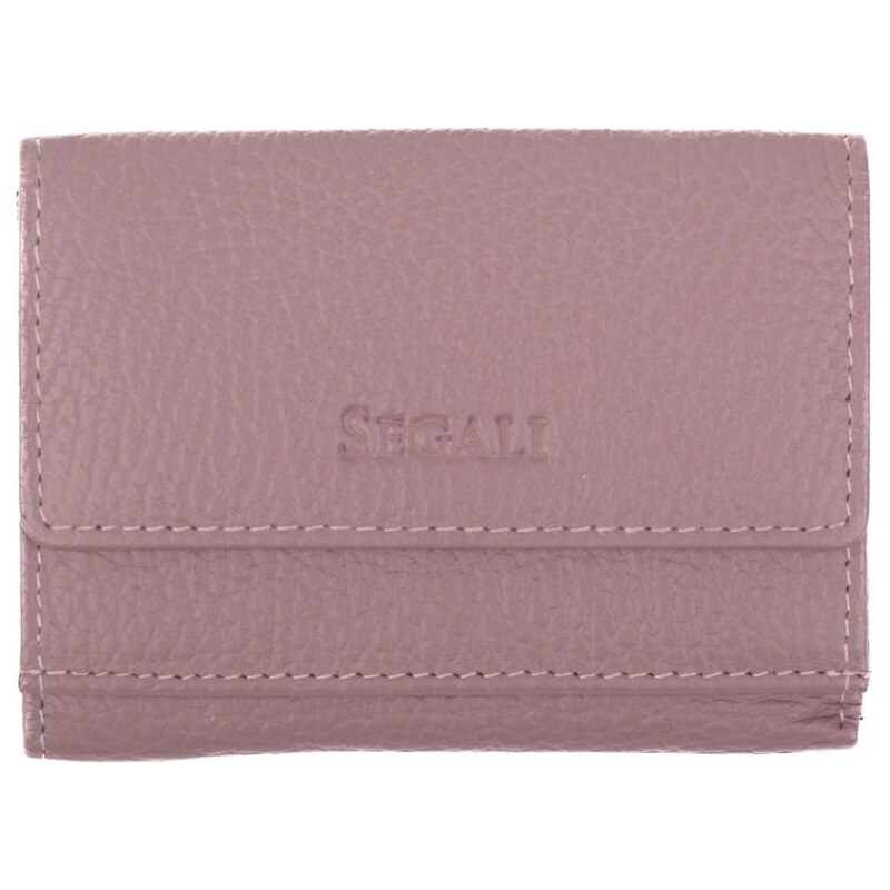 SEGALI Dámska kožená peňaženka SG-21756 ružová 58986695