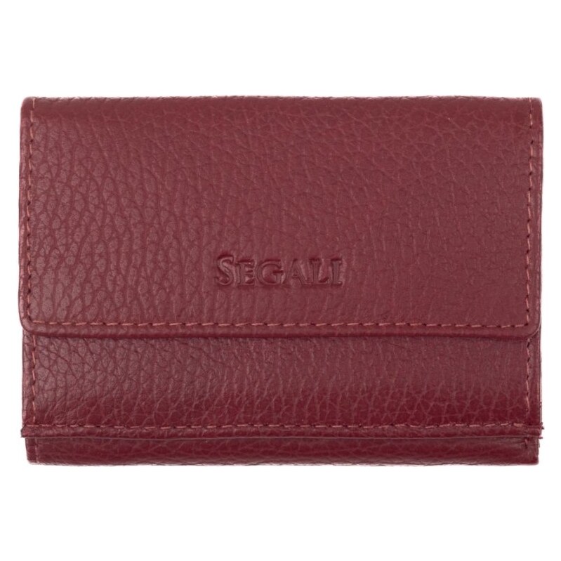 SEGALI Dámska kožená peňaženka SG-21756 bordo 58986696