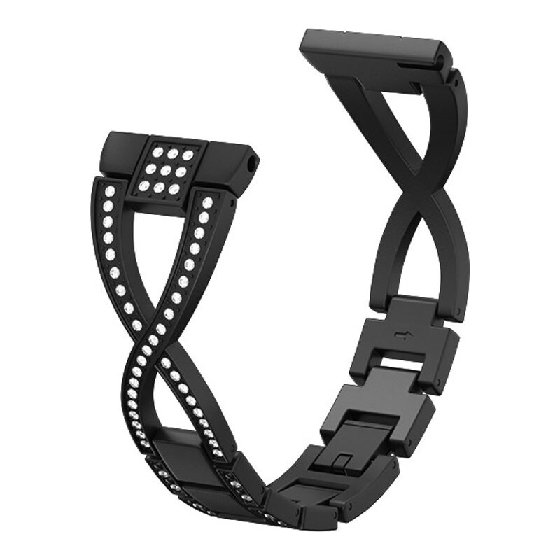 Elegantný kovový remienok Xenia čierna 22mm 58989359