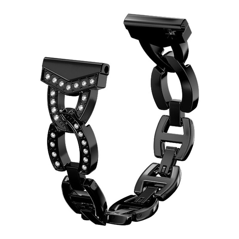 Elegantný kovový remienok Viktória čierna 22mm 58989362