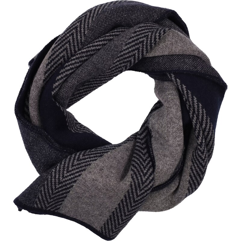 Pánsky sivý károvaný šál CASA MODA 58990904