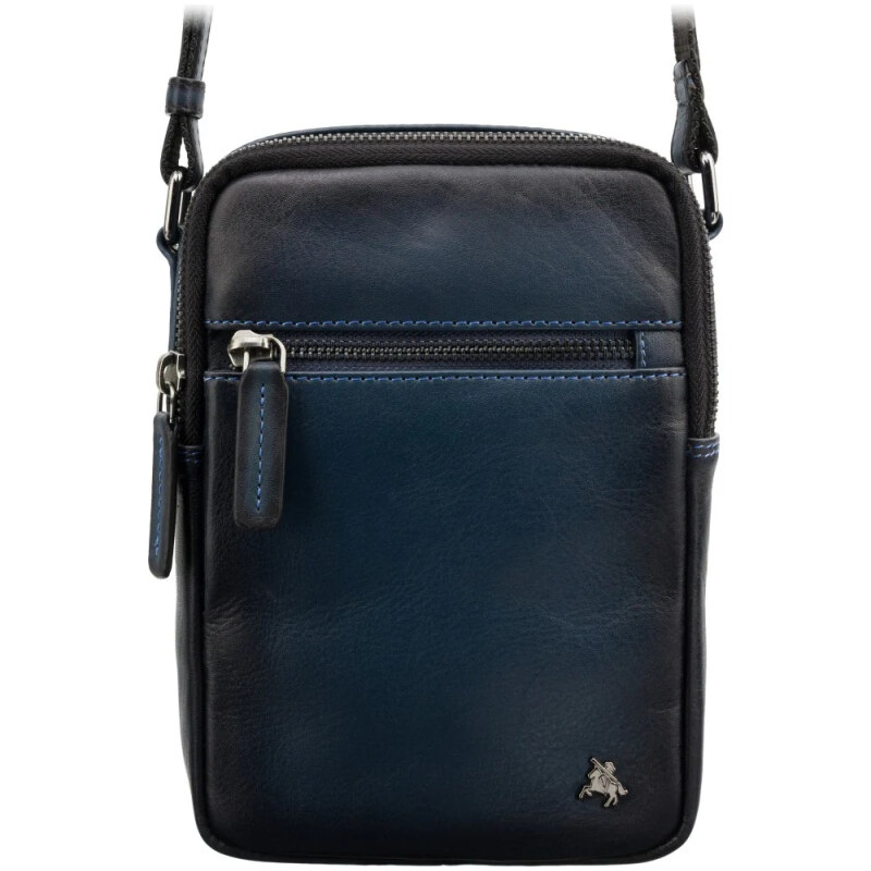 Visconti Malá pánska kožená taška na doklady modrá (KT234) 59774313