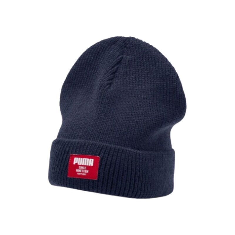 Pánska Zimná Čiapka PUMA Classic Rebrovaná Modrá Modrá UNI 59056232